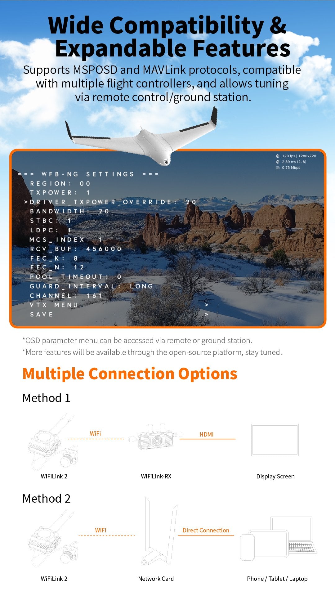 RunCam WiFiLink2 (Based on OpenIPC) w/ Network Card