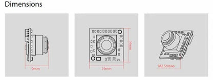 RunCam Nano 3 - 14x14 800TVL FPV Camera