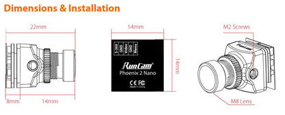 Runcam Phoenix 2 Nano 1000TVL FPV Camera
