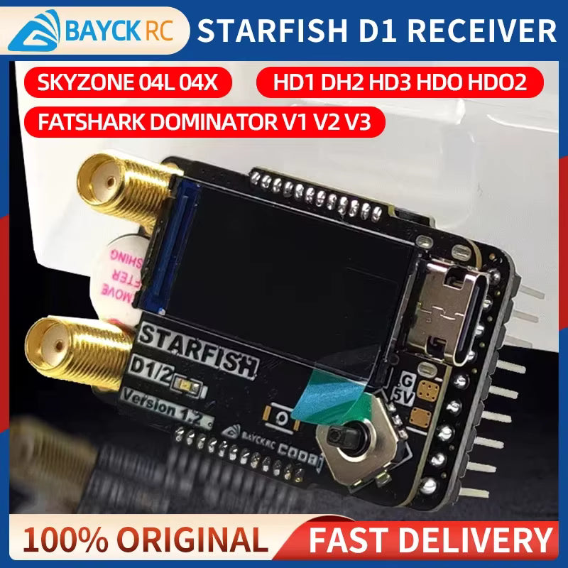 STARFISH D1 5.8GHz FPV Goggles Analog Diversity Receiver Module