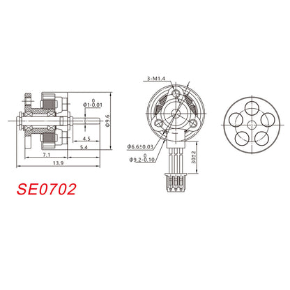 HappyModel SE0702 Brushless Motor (23000kV, 26000kV)