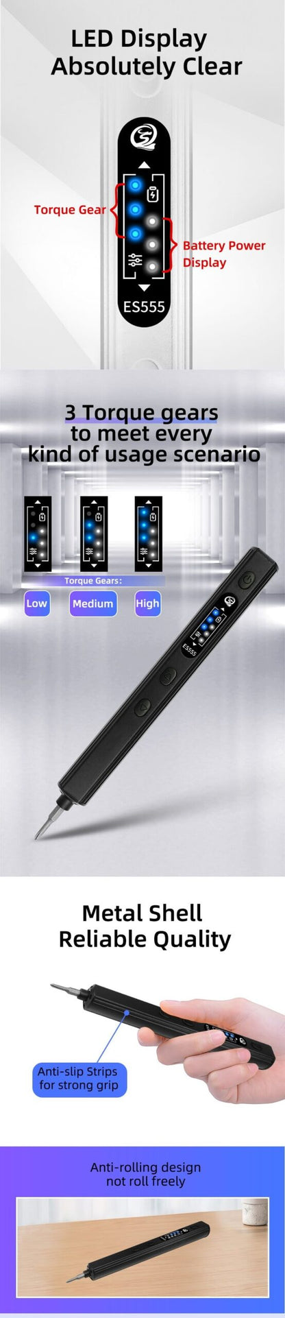 Sequre ES555 Kit Electric Screwdriver Kit
