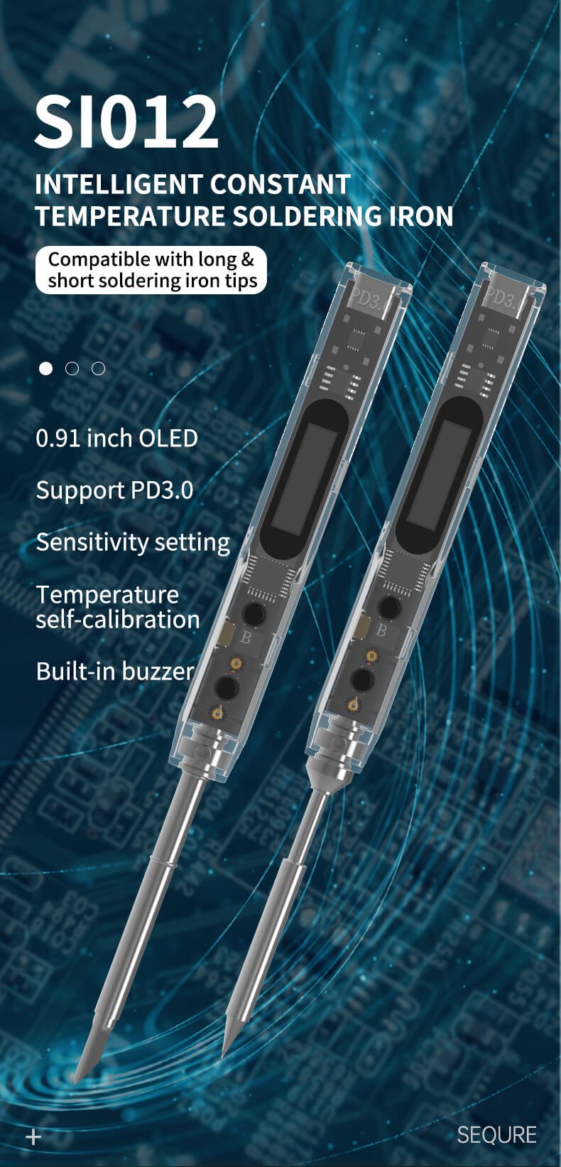 Sequre SI012 Intelligent Portable Soldering Iron Kit