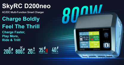 SkyRC D200neo 200w AC/DC Battery Charger