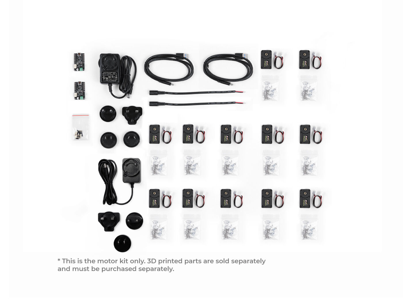SO-ARM101 Low-Cost AI Arm Servo Motor Kit Pro for LeRobot (Without 3D Printed Parts)