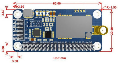 LoRa HAT for Raspberry Pi 868MHz (SX1262)