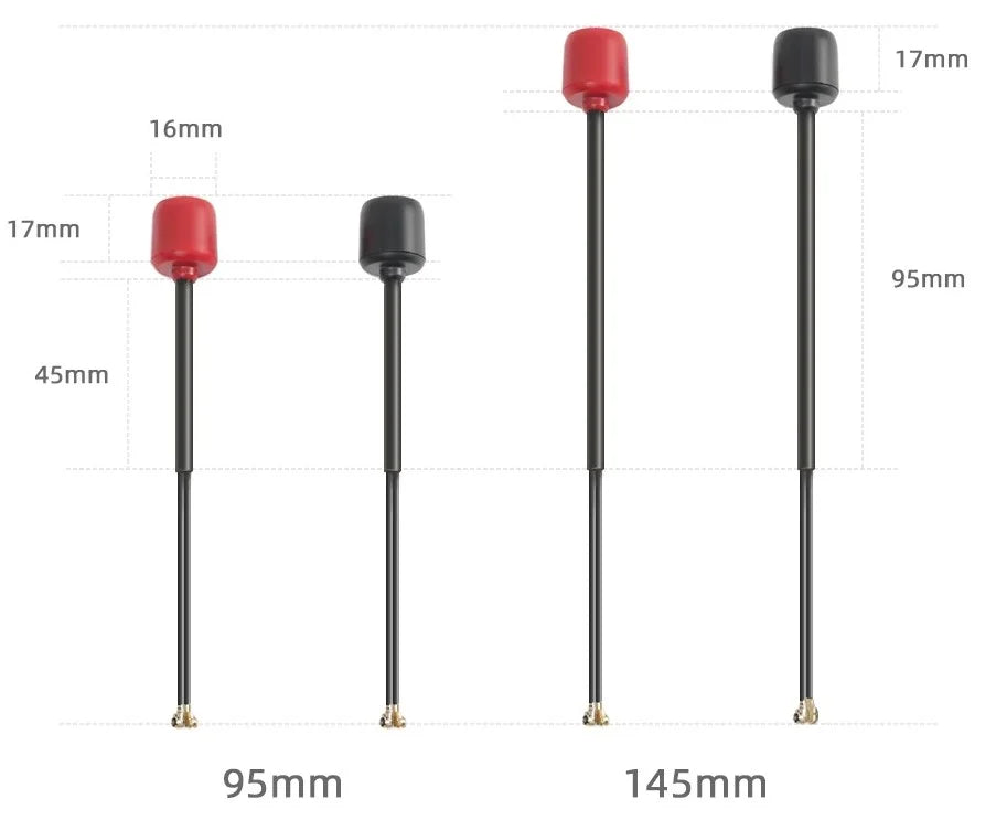 FlyFishRC Dual-Band 5.8Ghz/2.4Ghz UFL Antenna For DJI O3
