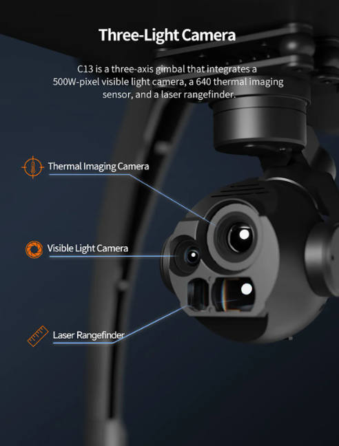 Skydroid C13 Three-Light Gimbal