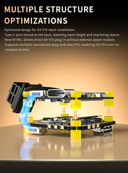 Contrôleur de vol SpeedyBee F405 AIO V2 35-40A double BEC ICM42688 et ESC Bluejay