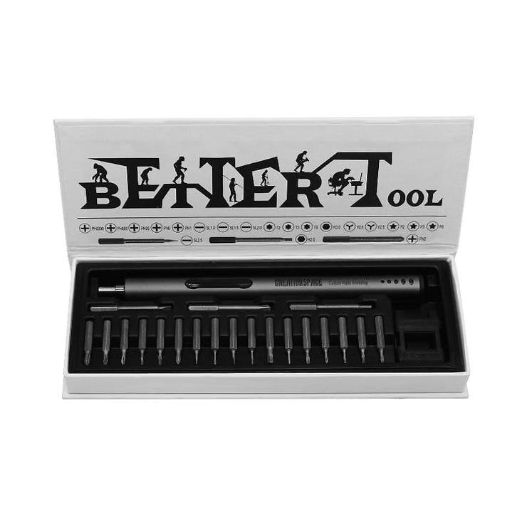 SEQURE ES-180 Micro Electric Screwdriver w/20 Bits