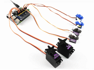 Servo Driver HAT for Raspberry Pi, 16-Channel, 12-bit, I2C
