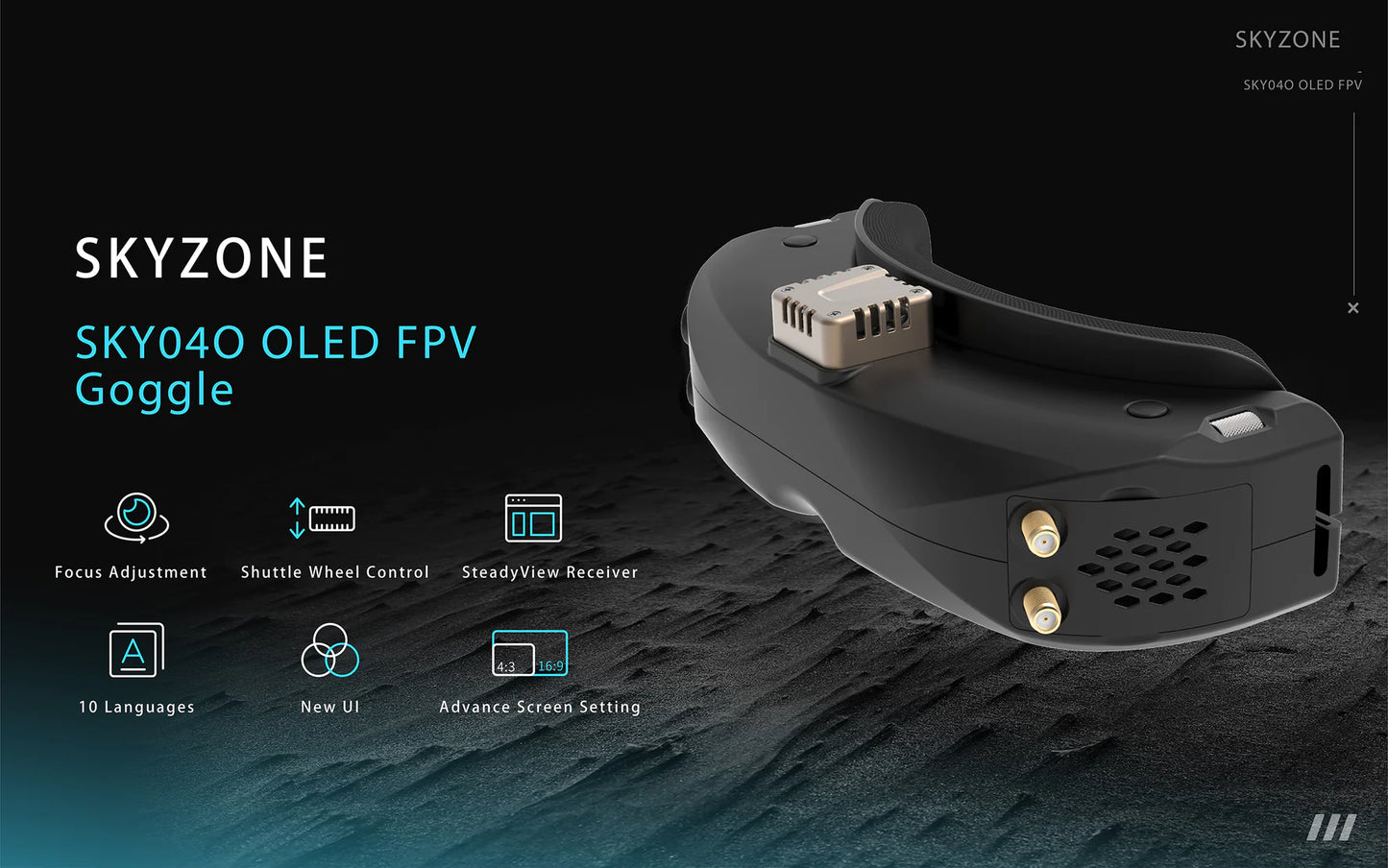 Skyzone SKY04O OLED 5.8GHz 48CH FPV Goggles