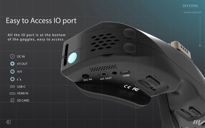 Skyzone SKY04O OLED 5.8GHz 48CH FPV Goggles