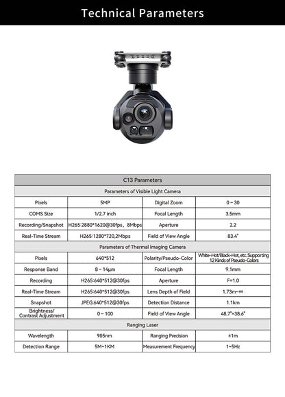 Skydroid C13 Three-Light Gimbal