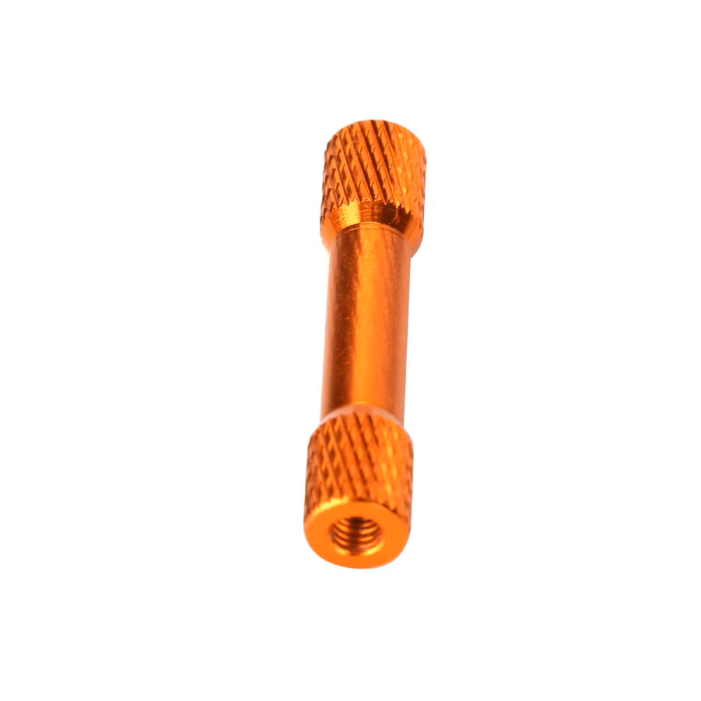 10pc M3x25 Knurled/Steppedd Standoffs Coloured Aluminium Pack