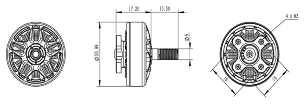 RCinPower Smoox 2306.5 Motor (1880kV / 2280kV / 2580kV) (4-6S)