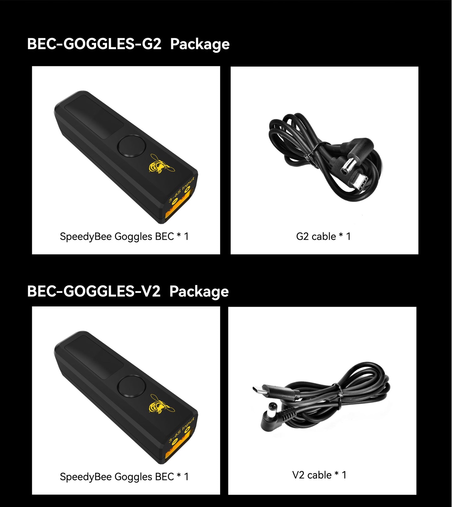 SpeedyBee Goggles BEC (DJI Goggles XT60 Power Solution)