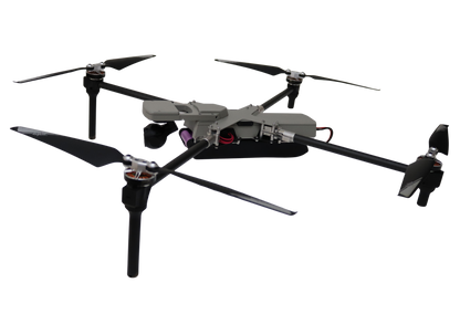 Drones with propellers on a white background