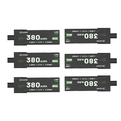 Sub250 GNB 1S 380mAh 90C (6 Pack)