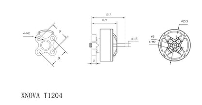 Xnova T1204 FPV Brushless Motor