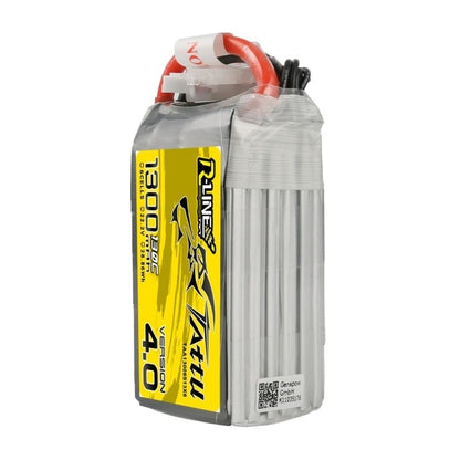 Tattu R-Line Version 4.0 1300mAh 22.2V 130C 6S1P Lipo Battery Pack (XT60)