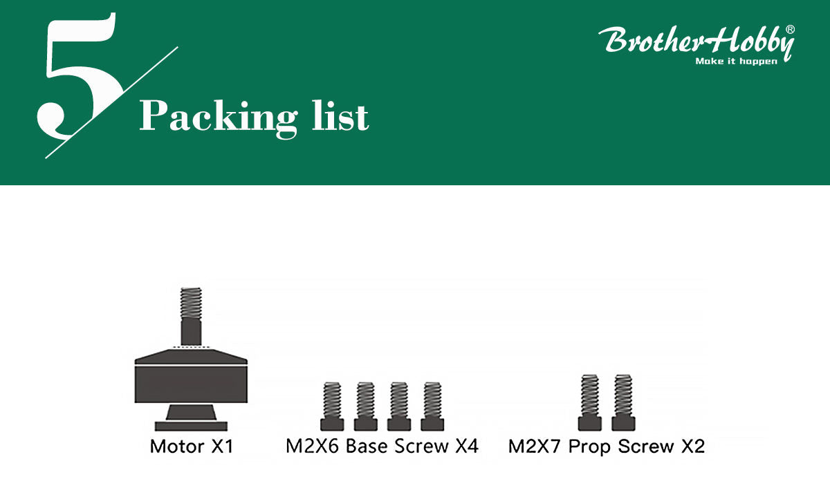 BrotherHobby TC 2004 Ultralight Motor (1700kV, 1950kV, 2100kV, 3150kV)
