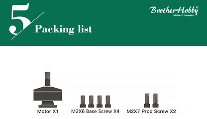 BrotherHobby TC 2004 Ultralight Motor (1700kV, 1950kV, 2100kV, 3150kV)