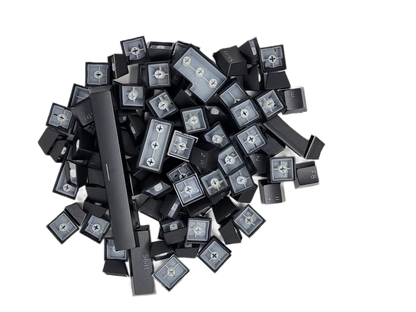 TKC ABS Black Double Shot Keycaps