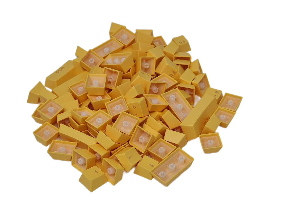 ABS Keycaps Full Size Yellow