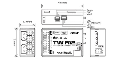 FrSky TW R12 Receiver