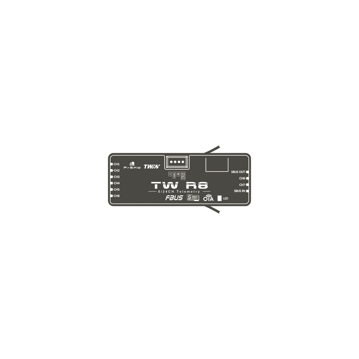 R8 Rover Receiver FrSky TWIN Series TW R8 Receiver – Unmanned Tech