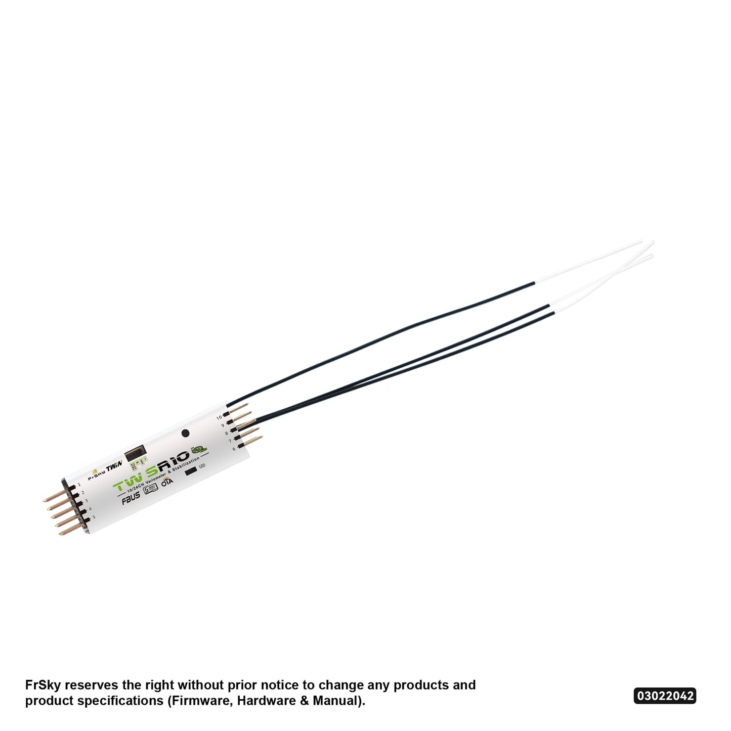 FrSky TWIN SR10 Receiver with Advanced Stabilization