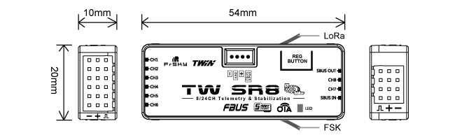 FrSky TW SR8 Receiver