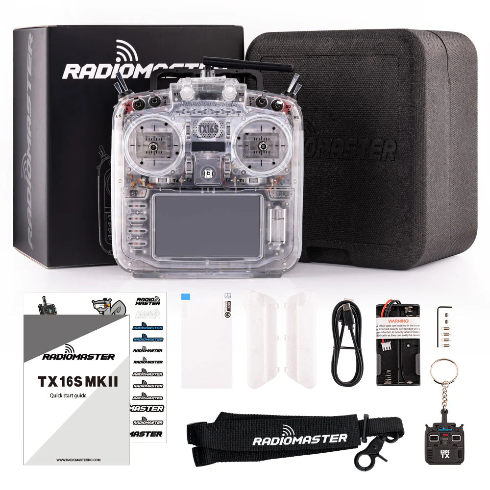TX16S MKII Transparent RGB ELRS 2.4Ghz Model 2 Radio Control