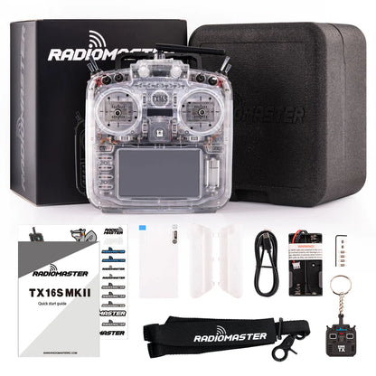 TX16S MKII Transparent RGB ELRS 2.4Ghz Model 2 Radio Control
