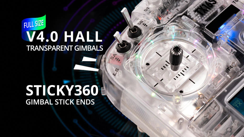 TX16S MKII Transparent RGB ELRS 2.4Ghz Model 2 Radio Control