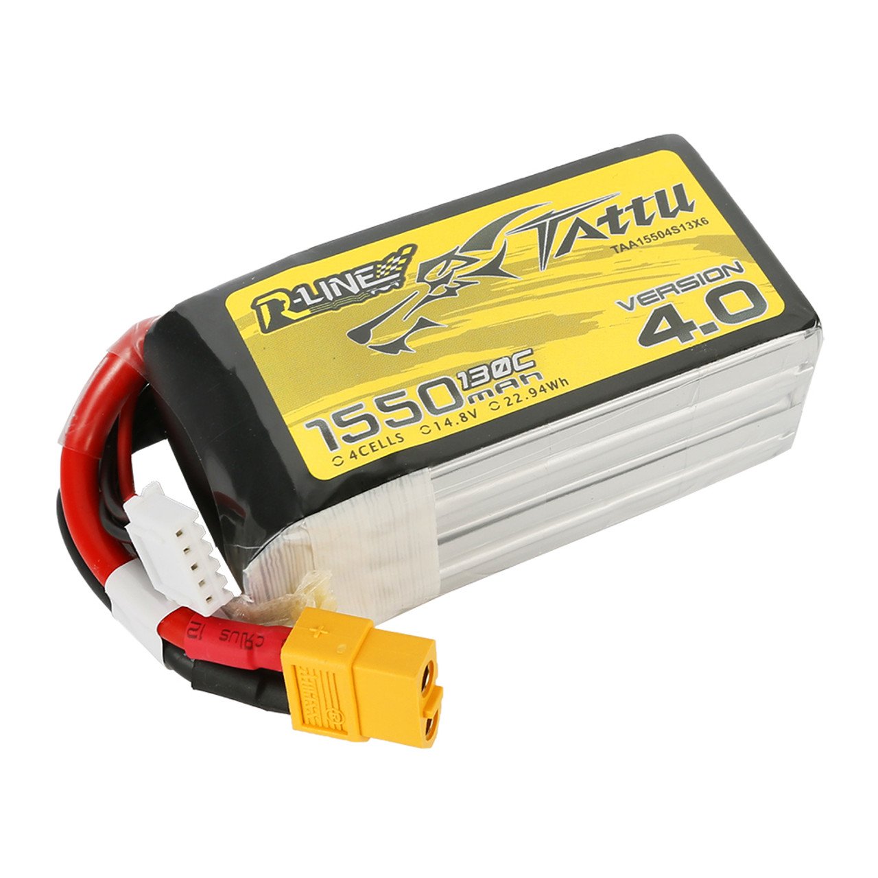 Tattu R-Line Version 5.0 1480mAh 22.2V 150C 6S Lipo Battery Pack with XT60 Plug