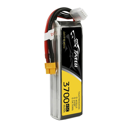 Tattu 3700mAh 45C 4S1P Lipo Battery Pack With XT60 Plug