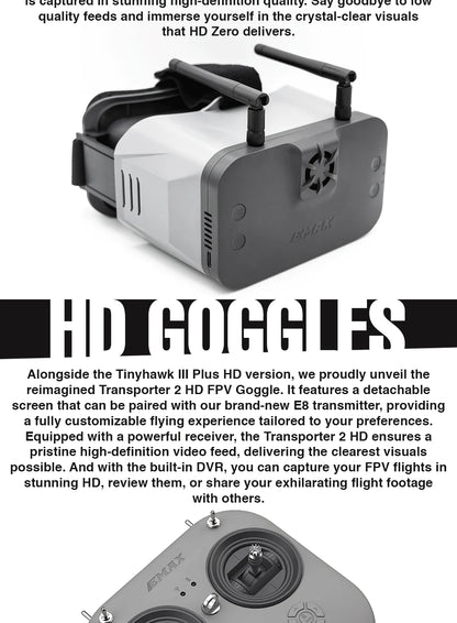 EMAX TinyHawk III Plus Micro Brushless FPV Drone (Analog RTF Bundle)