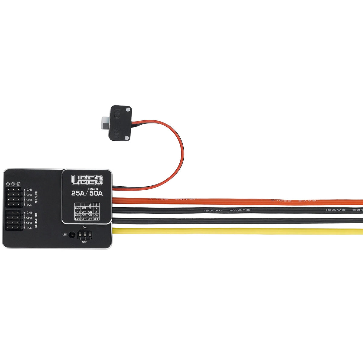 Hobbywing UBEC 25A HV High-Current Voltage Regulator (3S-14S LiPo Support)