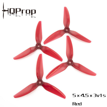 HQProp DP 5x4.5x3 V1S Propeller 3 Blade (2CW, 2CCW)