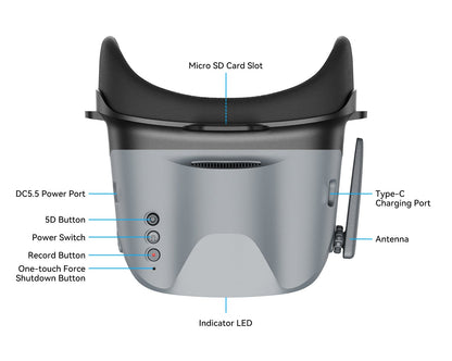 BetaFPV VR04 FPV Goggles with DVR (48CH, 5.8GHz)