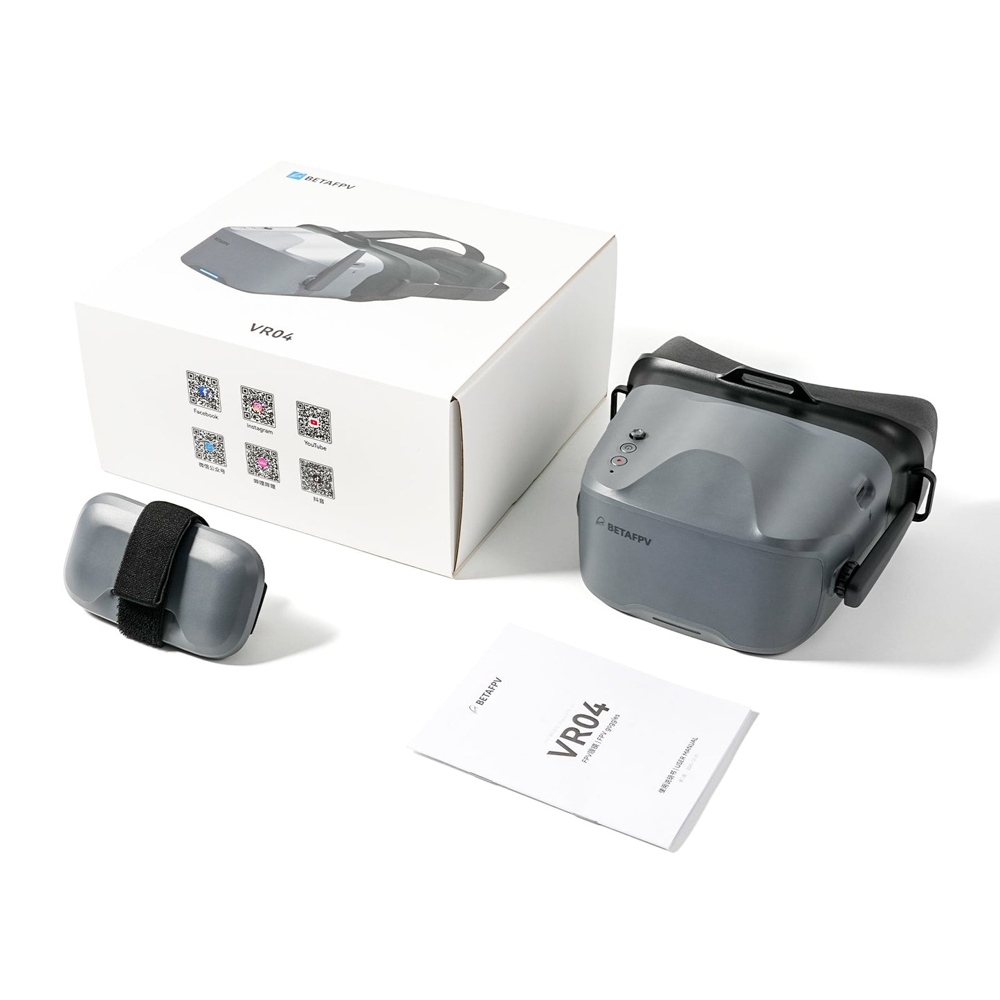 BetaFPV VR04 FPV Goggles with DVR (48CH, 5.8GHz)