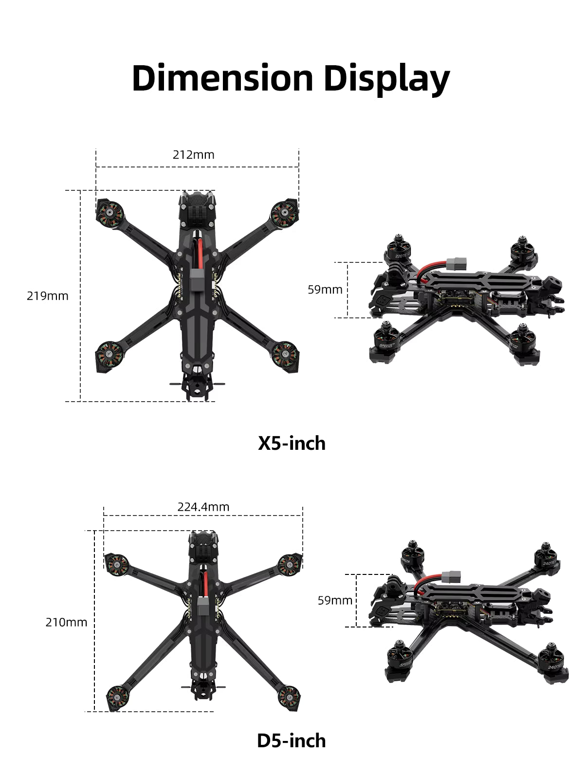 GEPRC Vapor-X5 WTFPV 5" Freestyle Quadcopter (GPS Edition)