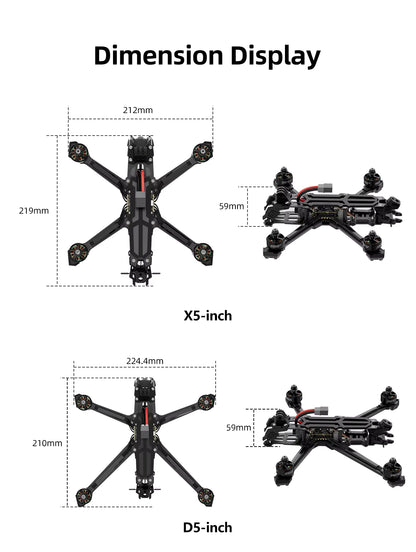 GEPRC Vapor-X5 WTFPV 5" Freestyle Quadcopter (GPS Edition)