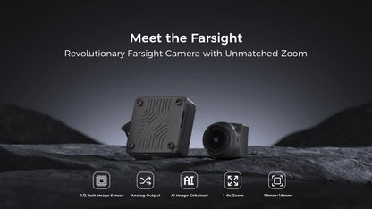 CaddxFPV Farsight Analog Camera 1/2 inch Image Sensor 1500TVL 8x Fast Zoom FPV Camera for FPV RC Drone