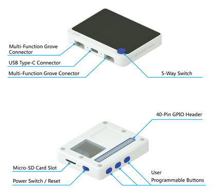Wio Terminal: ATSAMD51 Core with Realtek RTL8720DN BLE 5.0 & Wi-Fi 2.4G/5G Dev Board