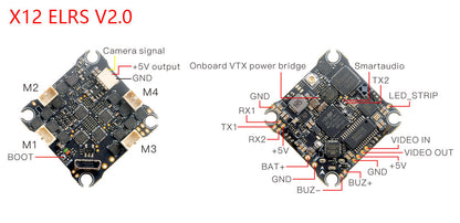 Happymodel X12 ELRS 5in1 AIO Flight Controller
