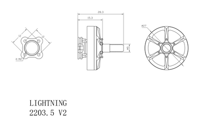 XNova Lightning XN-2203.5 V2 FPV Motor