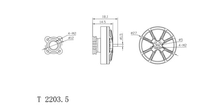 XNova XN T2203.5 V2 FPV Motor